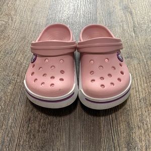 Pink childrens crocs